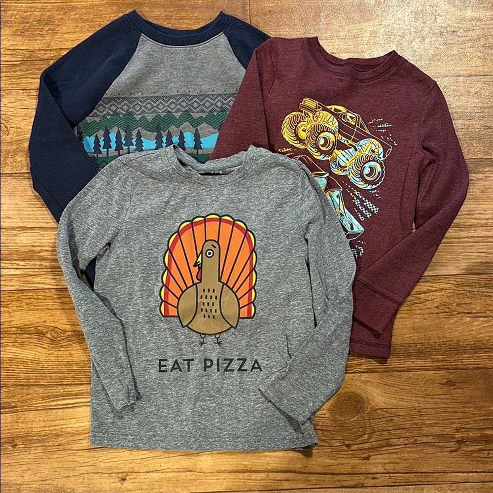 Boys Jumping Beans Size 7 Fall Shirt Bundle